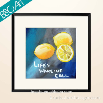 Fresh fruit lemon oil painting for shopping mall
